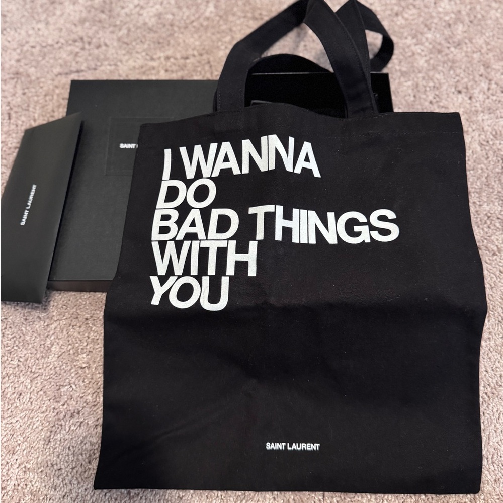 Saint Laurent Matte Black Tote